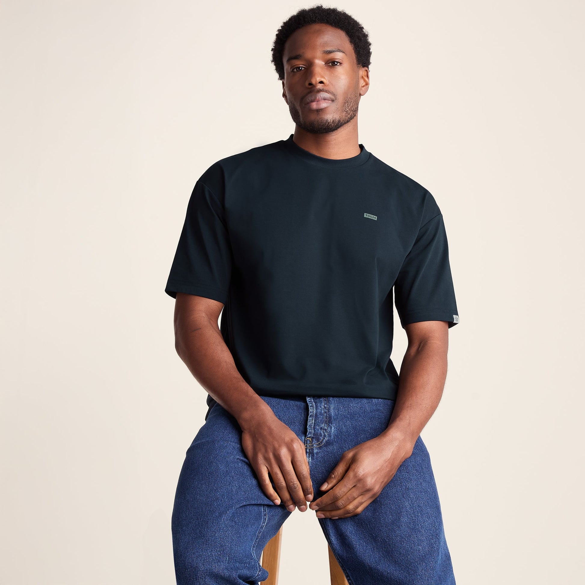 Shed Mens Premium Supersoft Relaxed Fit T-Shirt - Dark Indigo
