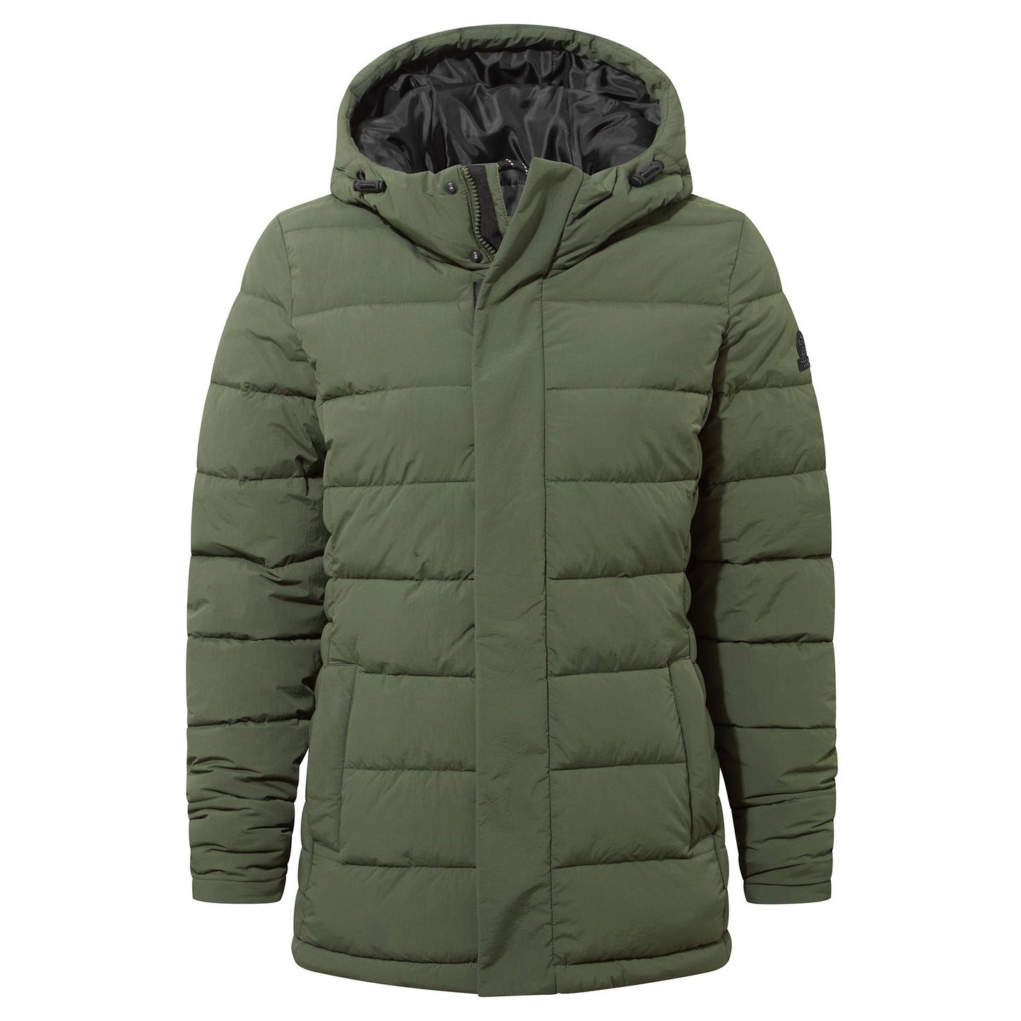 Sleight Womens Short Insulated Parka - Dark Green