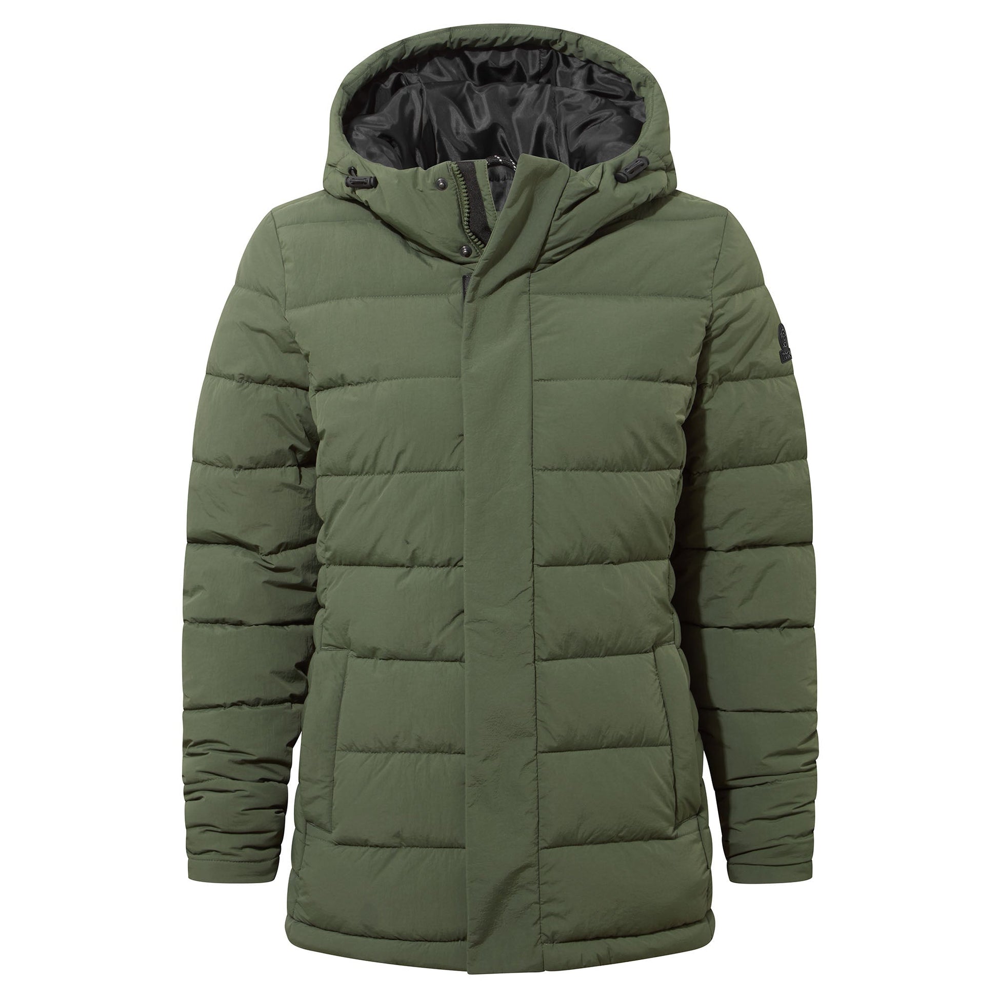 Sleight Womens Short Insulated Parka - Dark Green