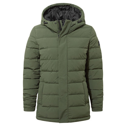 Sleight Womens Short Insulated Parka - Dark Green