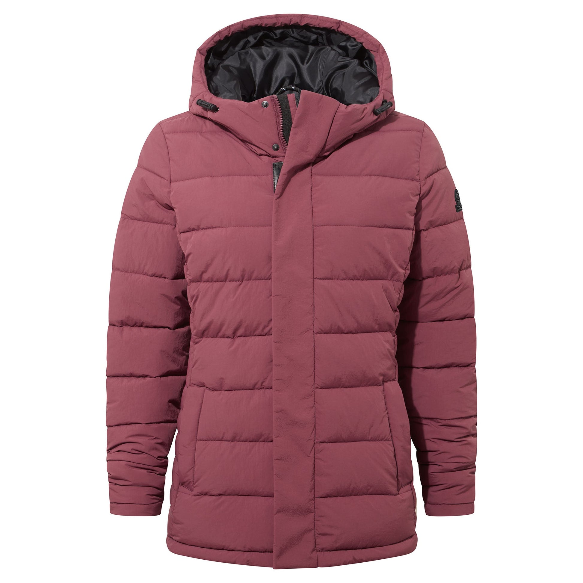 Sleight Womens Short Insulated Parka - Burgundy