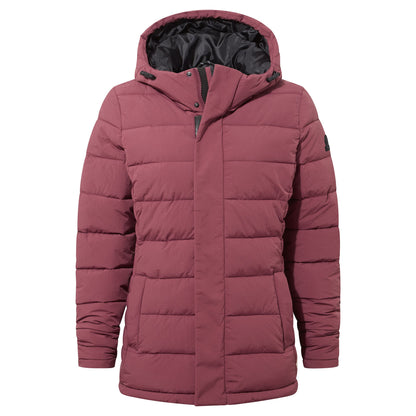 Sleight Womens Short Insulated Parka - Burgundy