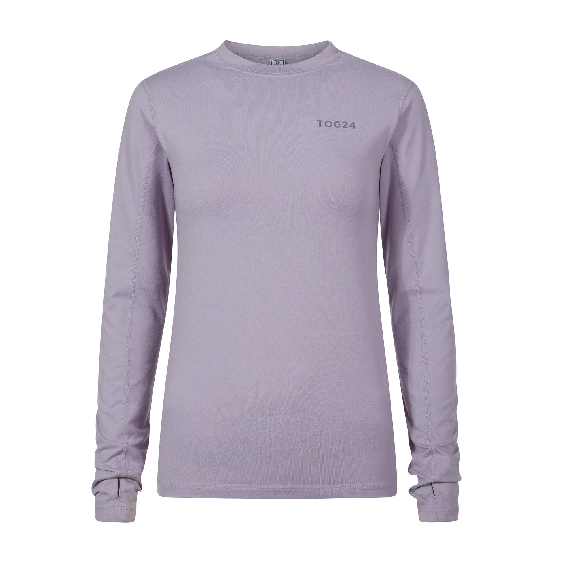 Snowdon Womens Thermal Crew Neck Base Layer - Lavender Grey