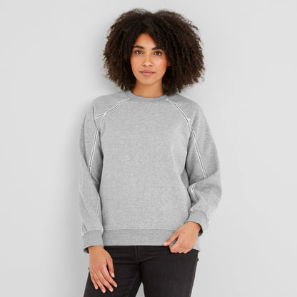 Sorina Womens Supersoft Sweatshirt - Light Grey Marl