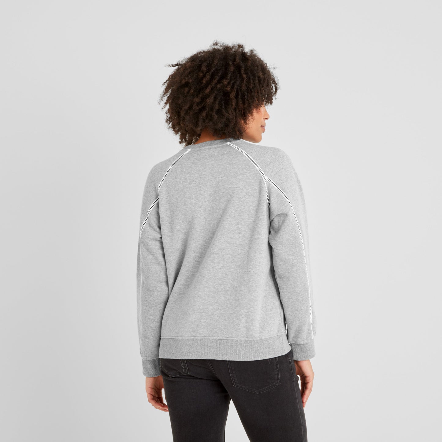 Sorina Womens Supersoft Sweatshirt - Light Grey Marl