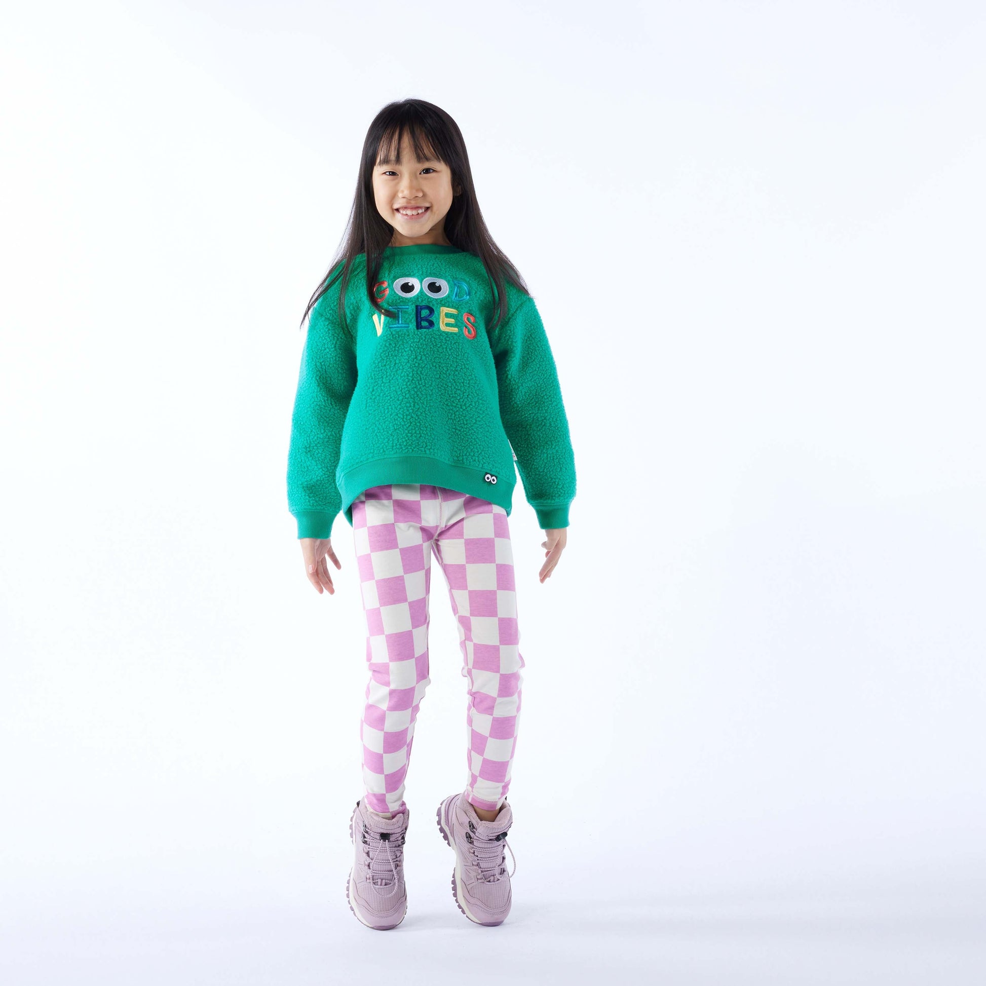 Swaledale Kids Shaun the Sheep Sherpa Sweat - Jungle Green