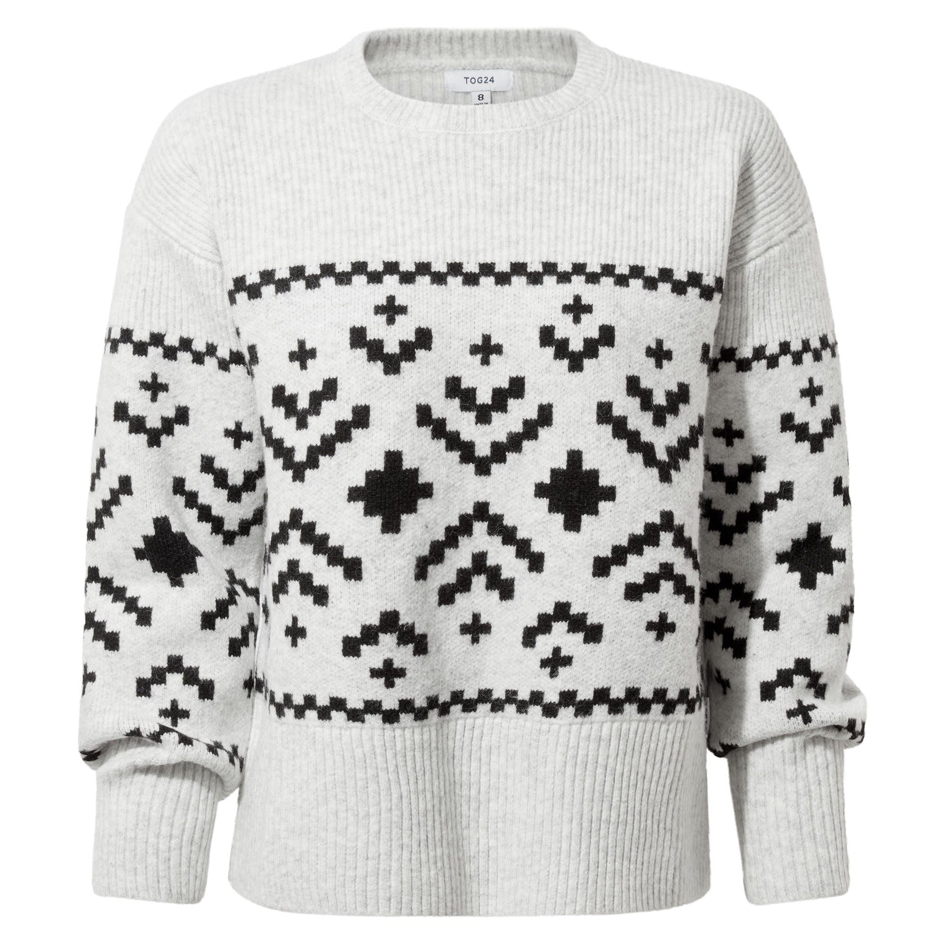 Tamara Womens Chunky Knitted Jumper - Ice Grey Marl
