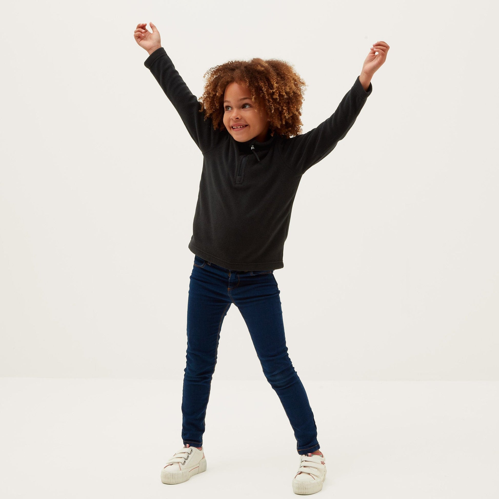 Toffolo Kids Zipneck Fleece - Black