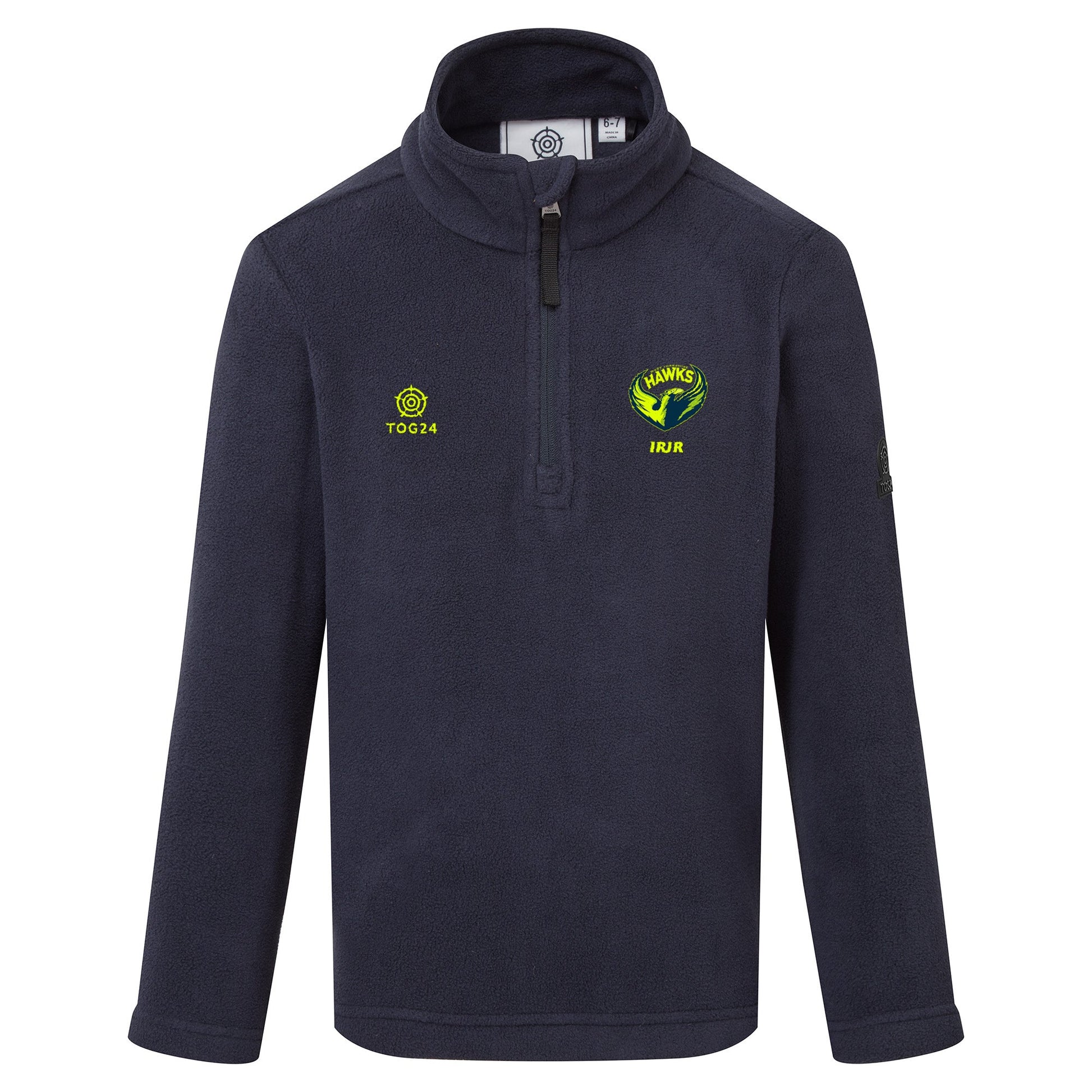 West Yorkshire Hawks Kids - Toffolo Zipneck Fleece Navy