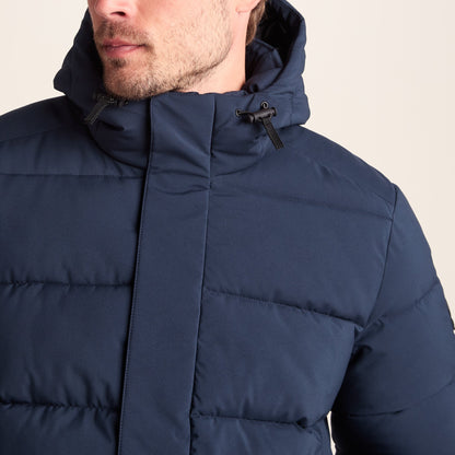 Tunnard Mens Short Shower Resistant Insulated Jacket - Dark Indigo