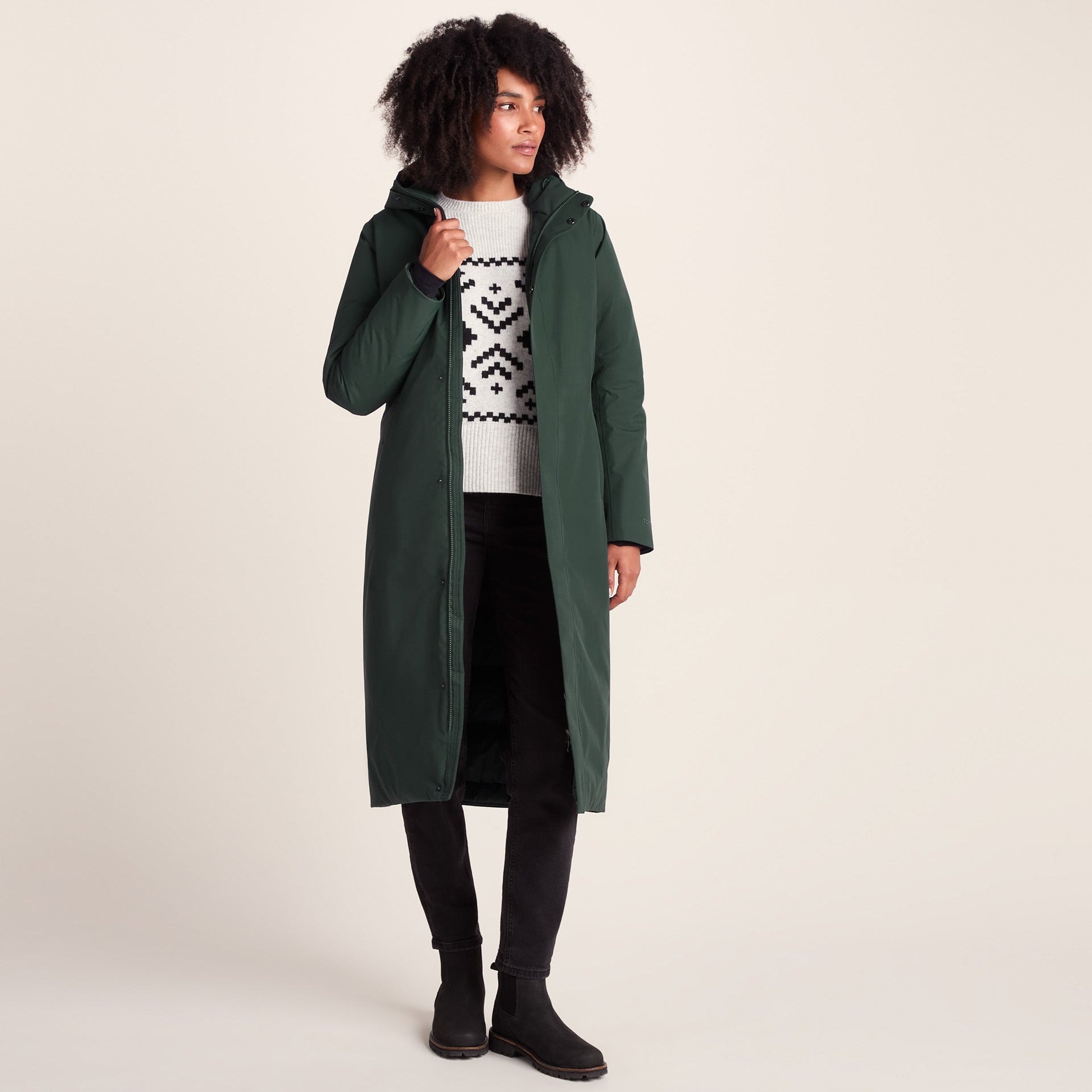Uma Womens Waterproof Down Insulated Parka - Racing Green
