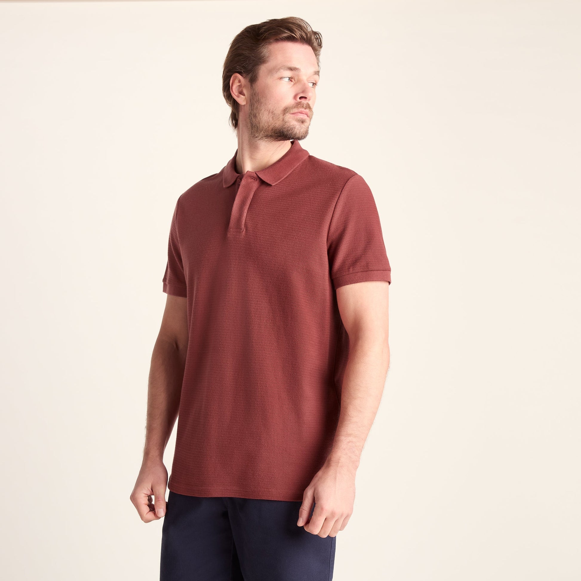 Varris Mens 100% Cotton Supersoft Polo Shirt - Garnet Red