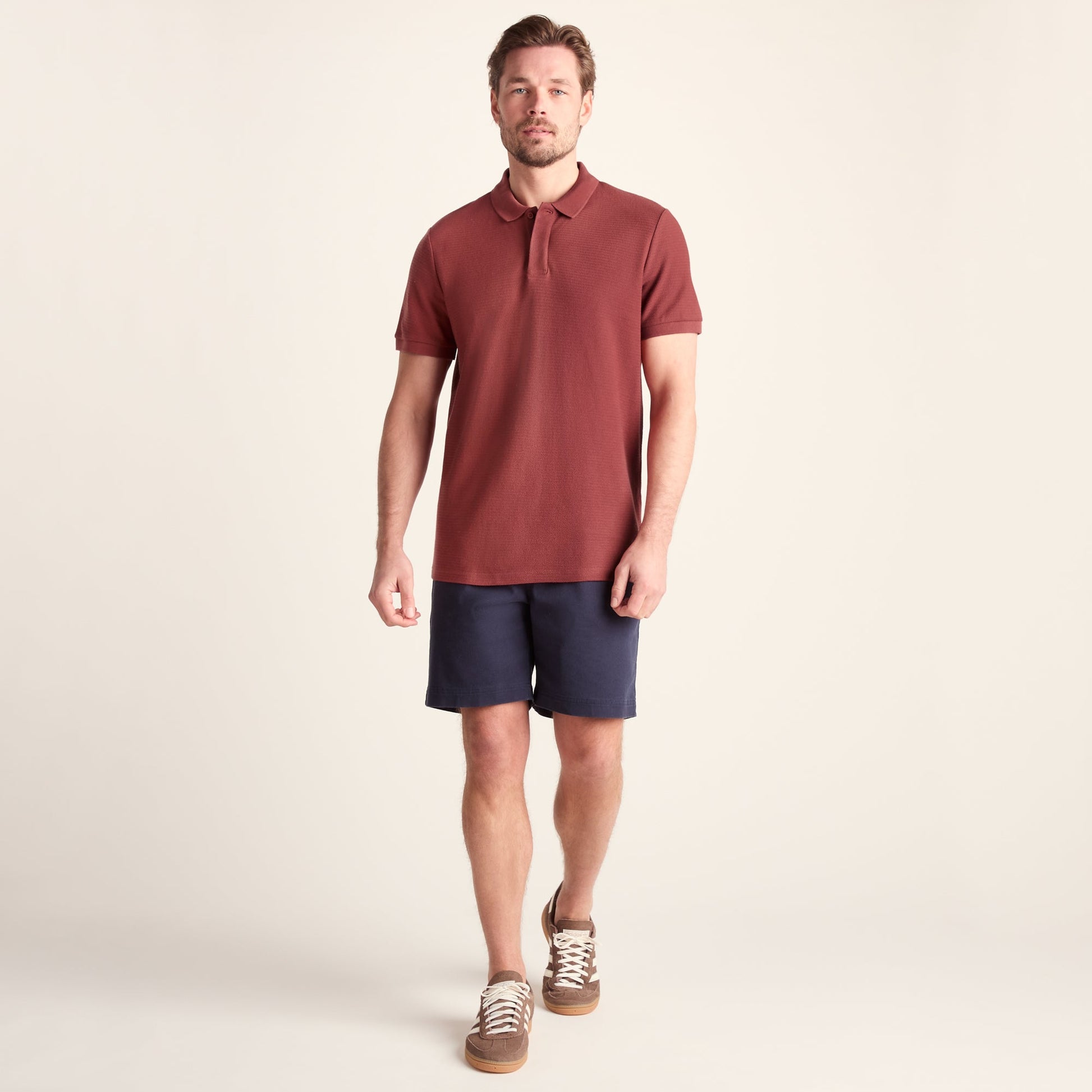 Varris Mens 100% Cotton Supersoft Polo Shirt - Garnet Red