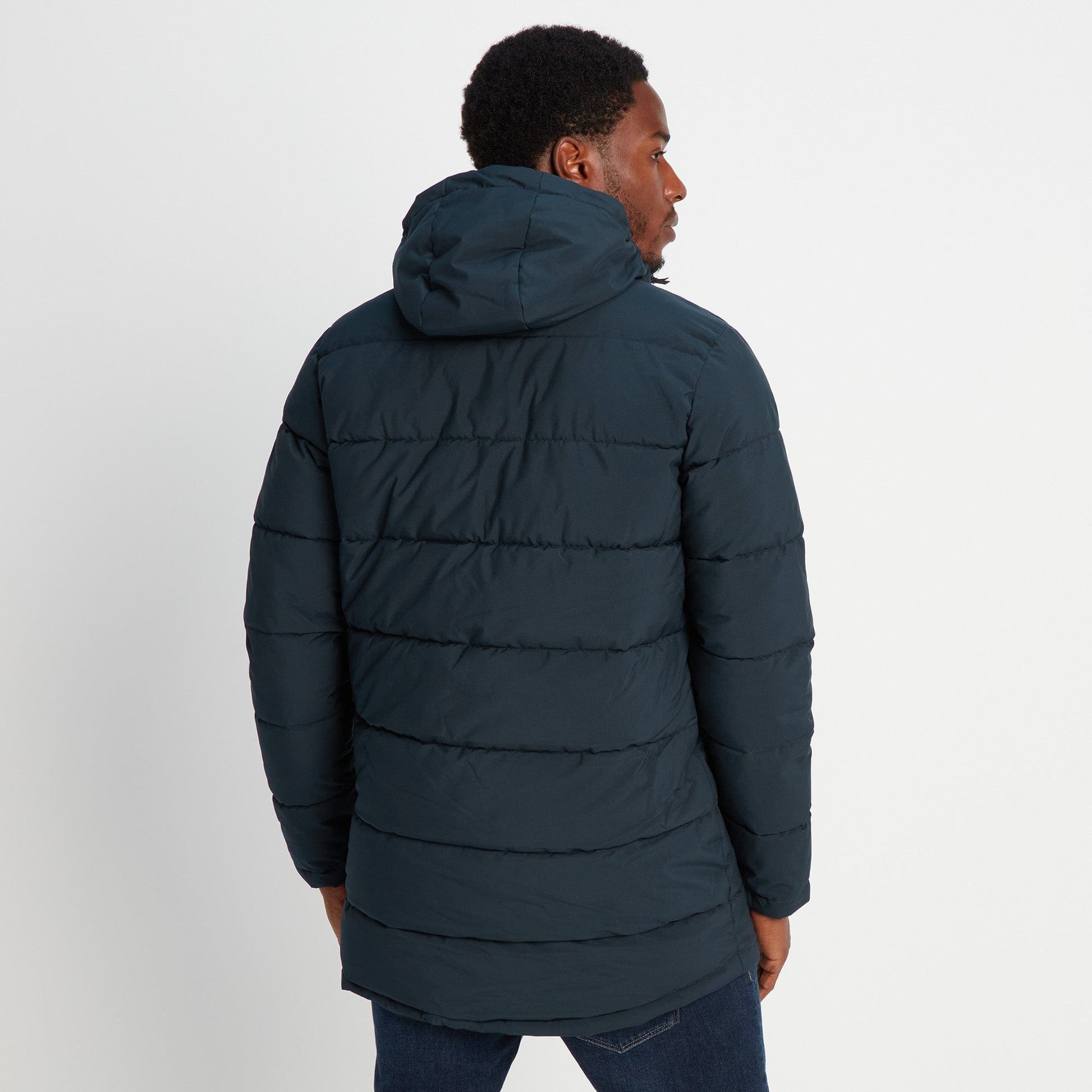 Watson Mens Long Insulated Jacket - Navy