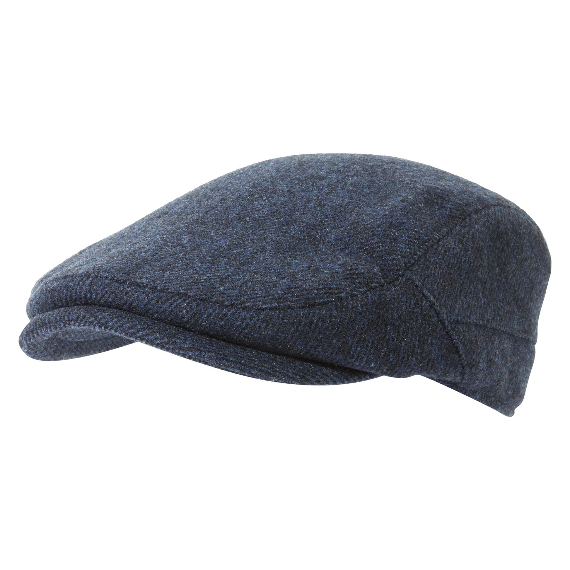 Weighton Knit Flat Cap - Blue Marl