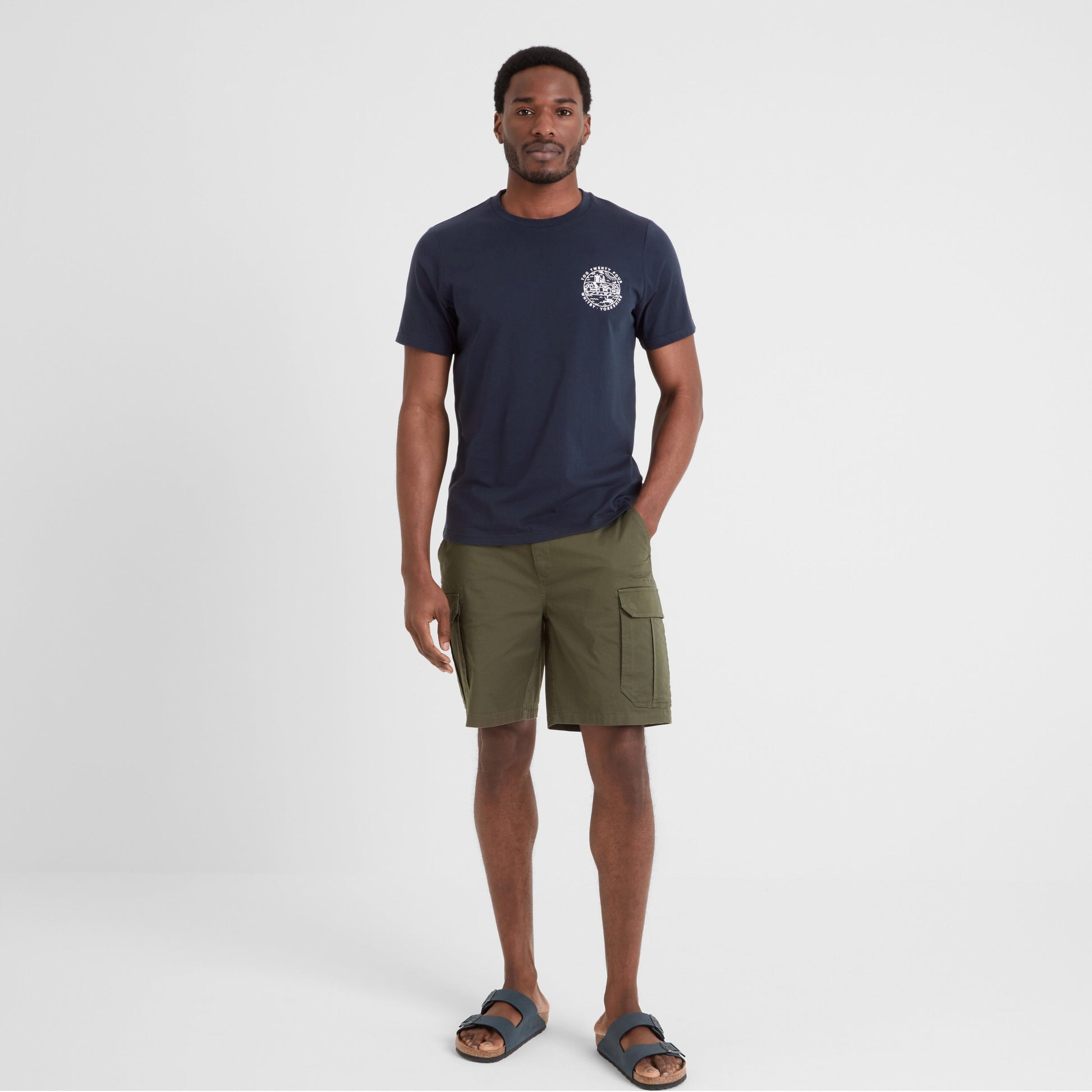 Whitby Mens 100% Cotton Supersoft T-Shirt - Dark Indigo