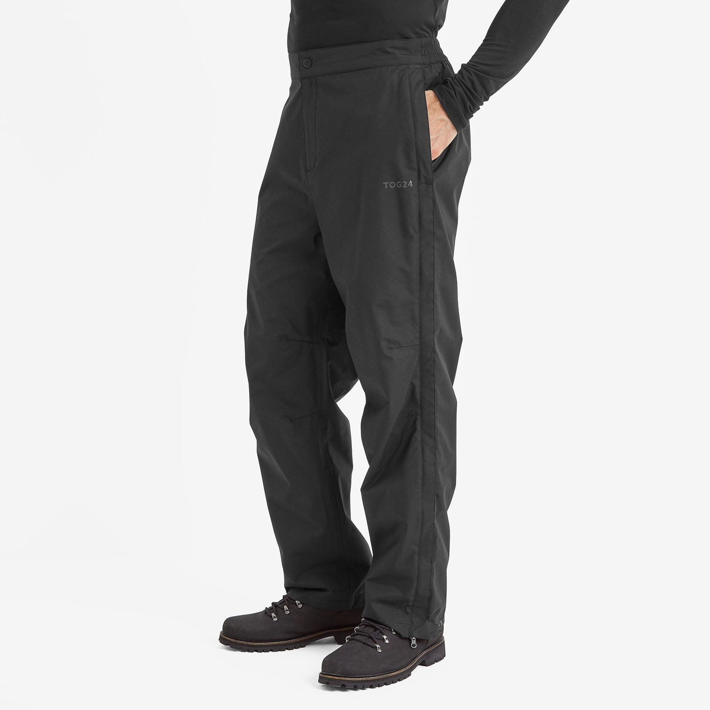Wigton Mens Waterproof Trousers Short - Black