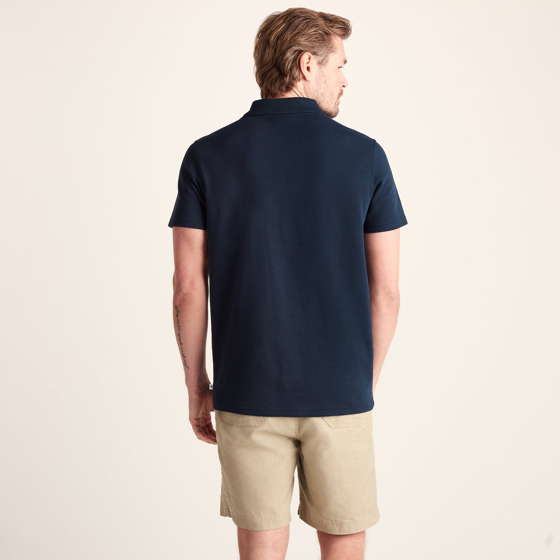 Zaden Mens Polo Shirt - Dark Indigo