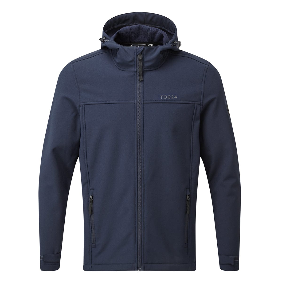 Feizor Mens Shower Resistant Softshell Hooded Jacket - Navy