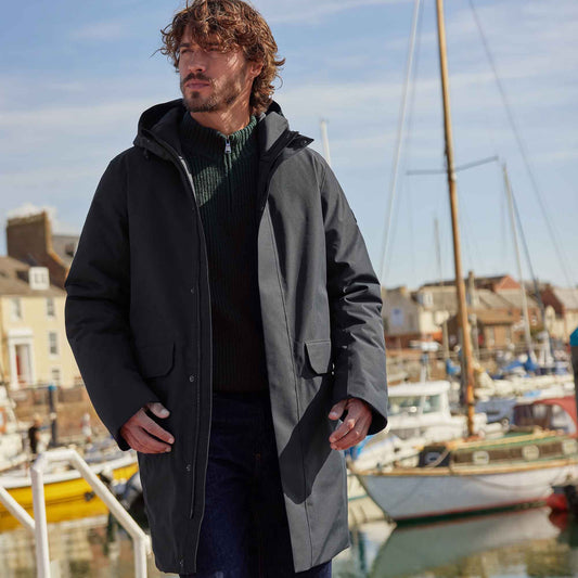 Aksel Mens Waterproof Insulated Parka - Black