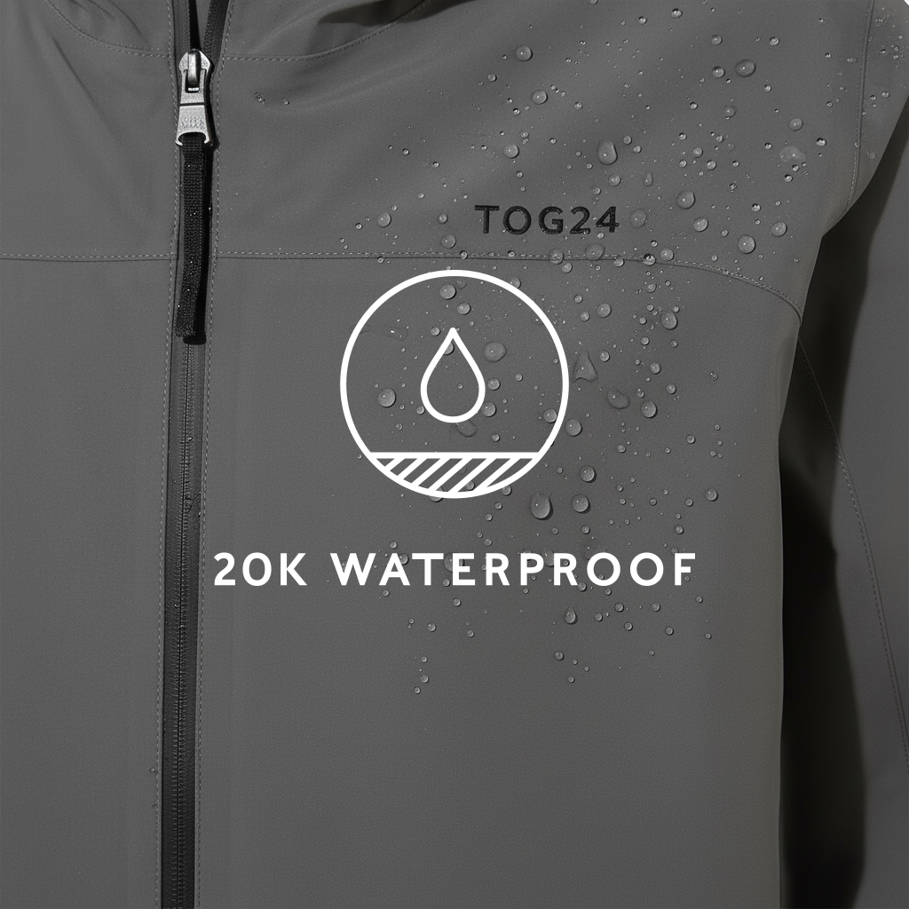Bowston Mens Performance Waterproof Jacket - Soot Grey