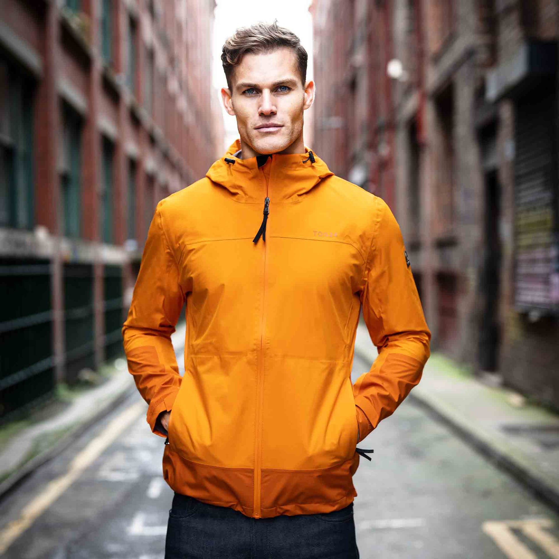 Bowston Mens Performance Waterproof Jacket - Tangerine