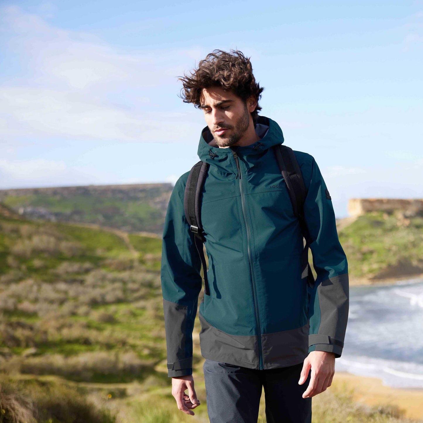Bowston Mens Performance Waterproof Jacket - Petrol Green