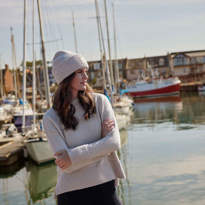 Bree Womens Supersoft Knitted Jumper - Lavender Grey