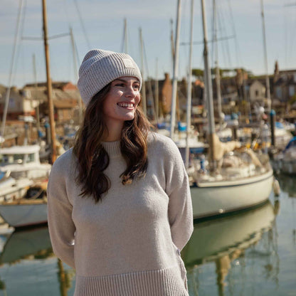 Bree Womens Supersoft Knitted Jumper - Lavender Grey