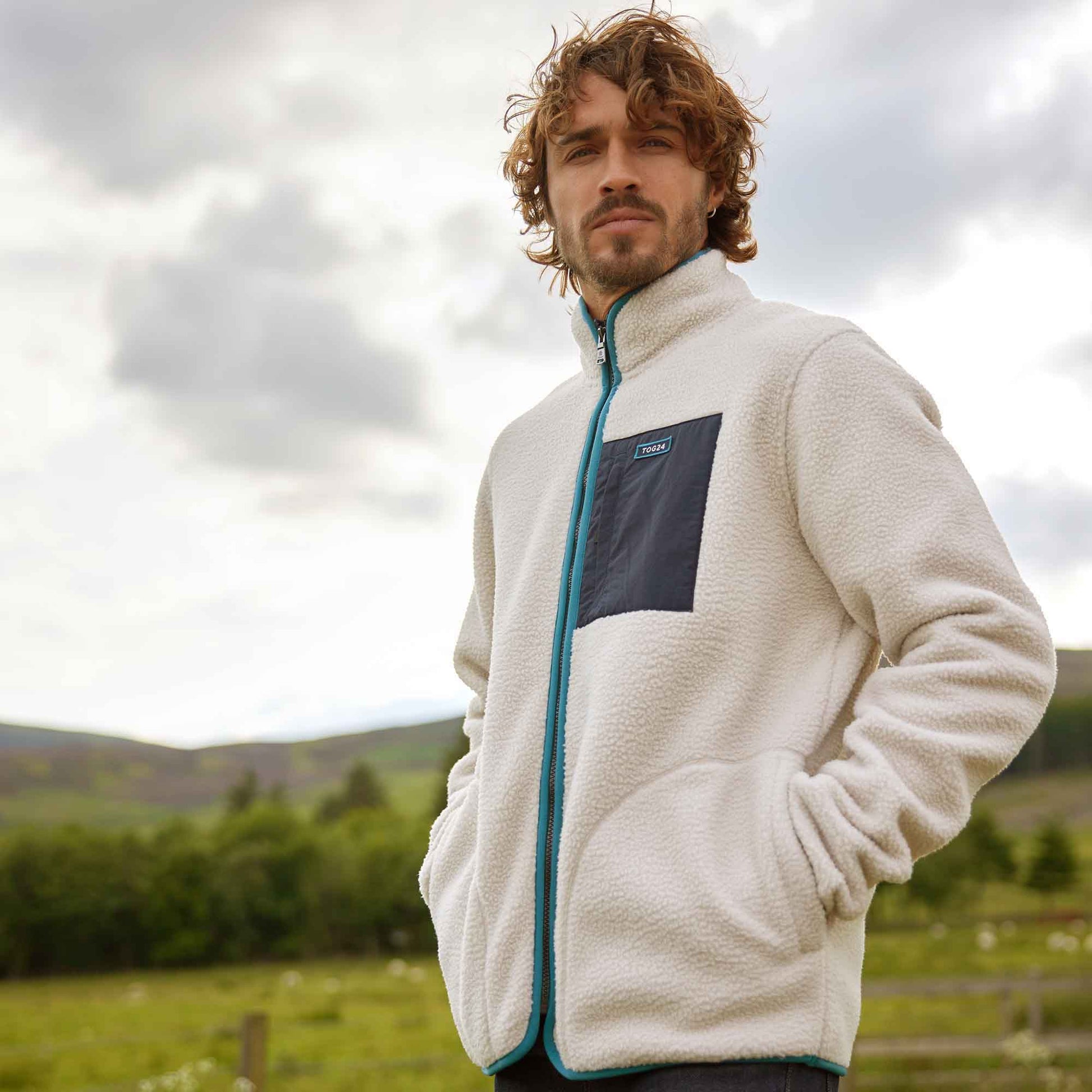 Cameron Mens Sherpa Fleece - Warm Cloud