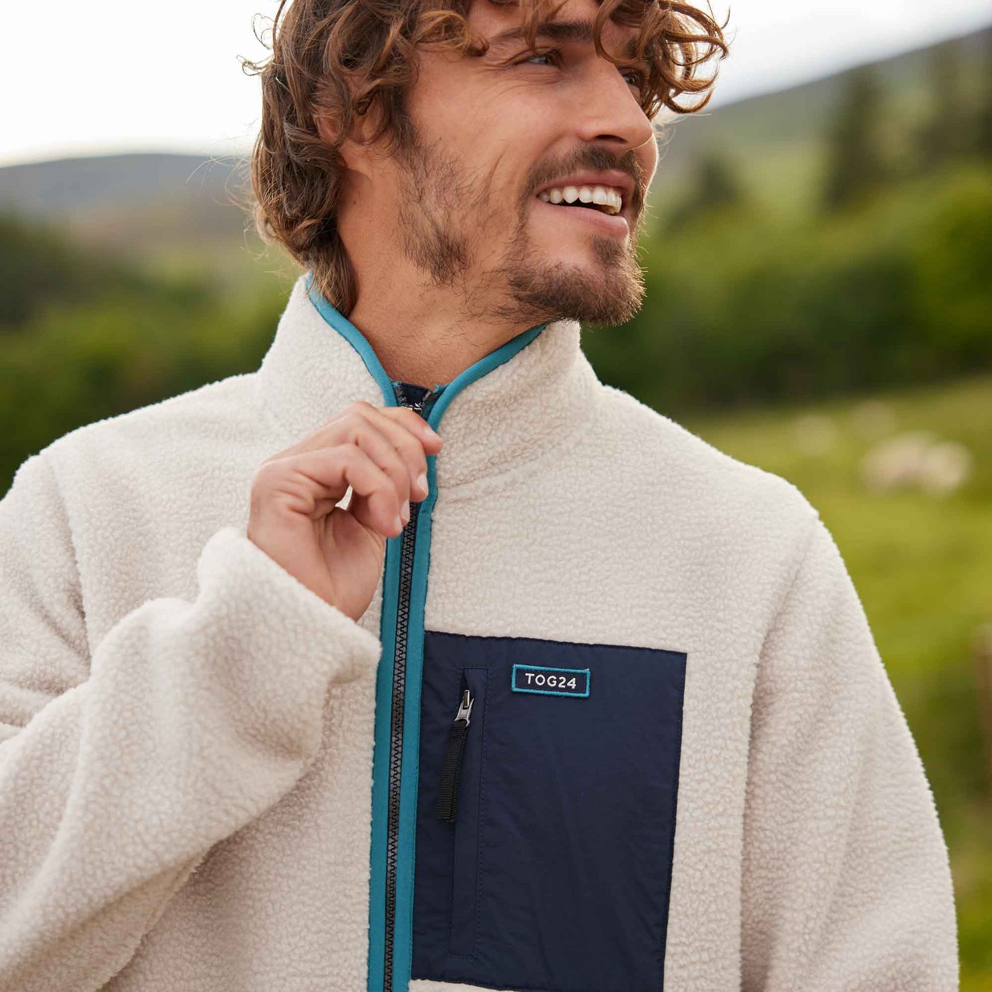 Cameron Mens Sherpa Fleece - Warm Cloud