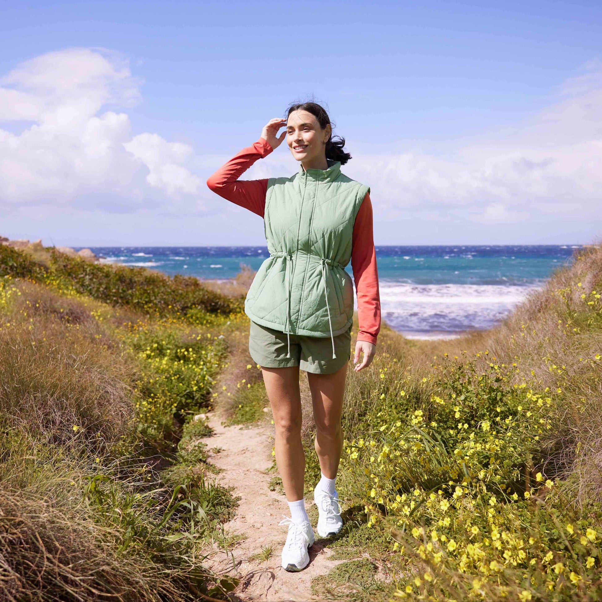 Cassly Womens Insulated Gilet - Pistachio