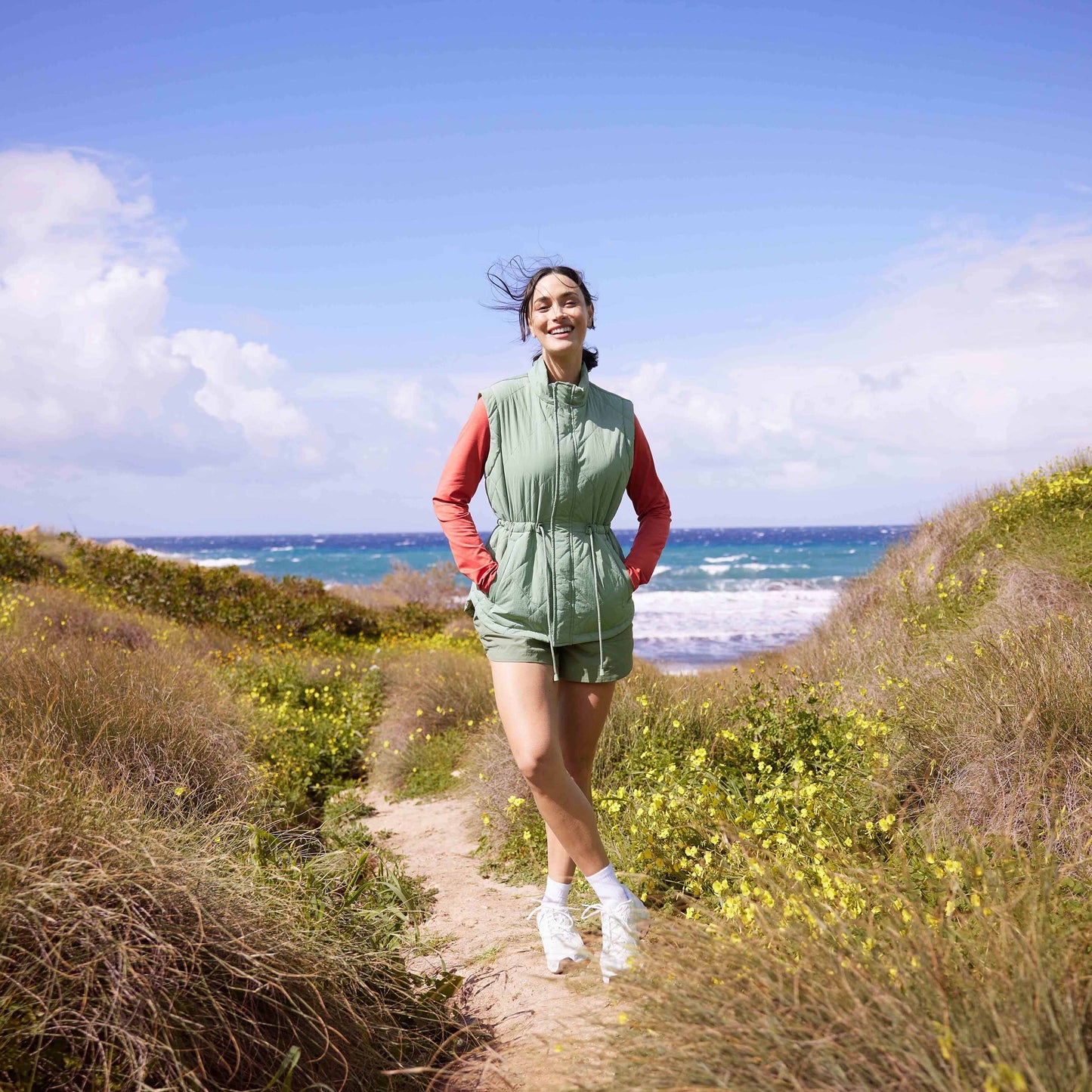 Cassly Womens Insulated Gilet - Pistachio