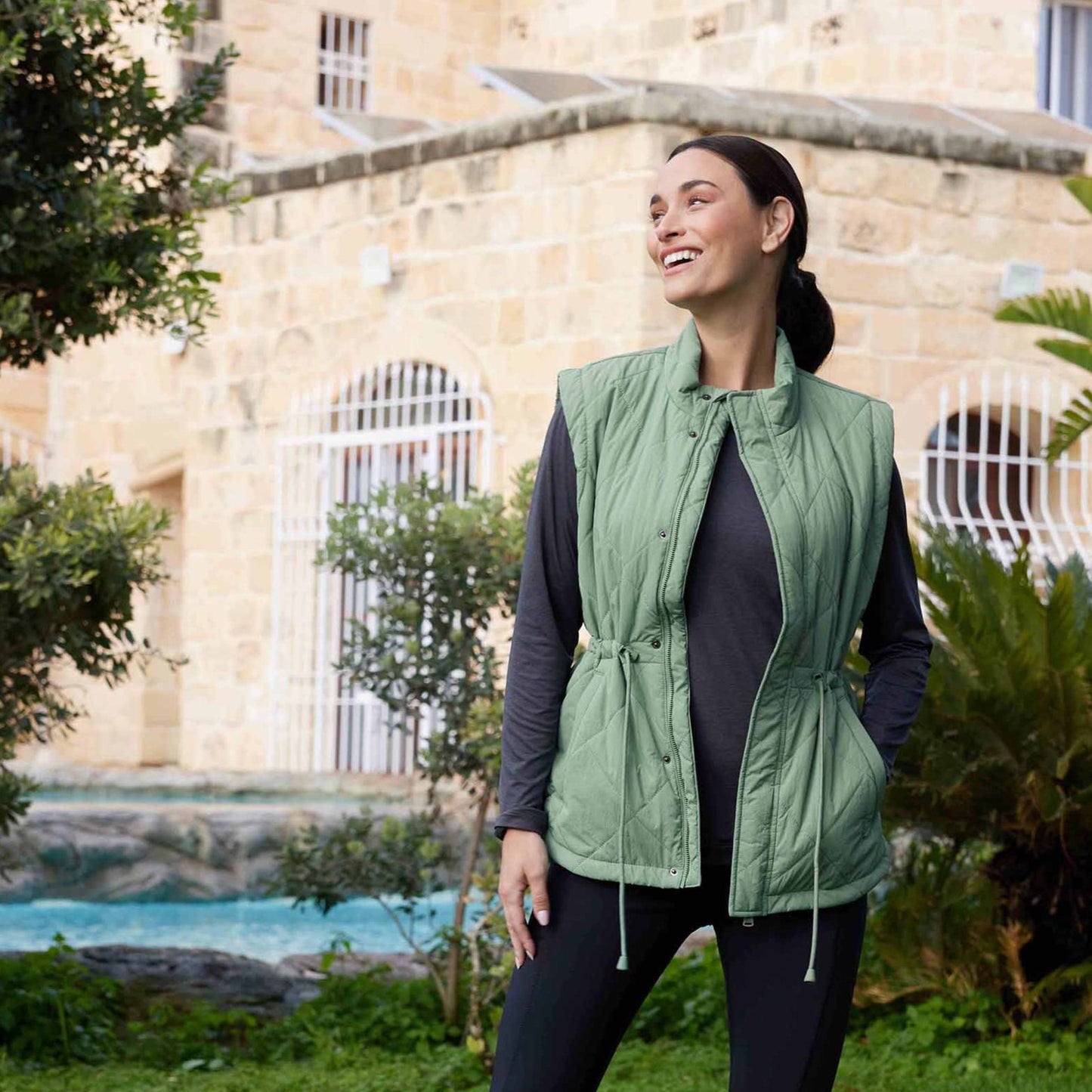 Cassly Womens Insulated Gilet - Pistachio