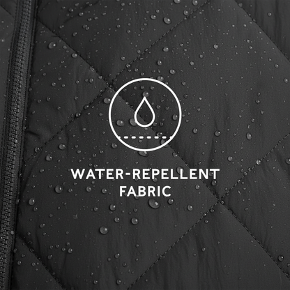 Corlae Womens Oversized Shower Resistant Insulated Jacket - Black