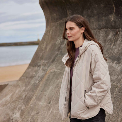 Corlae Womens Oversized Shower Resistant Insulated Jacket - Warm Cloud