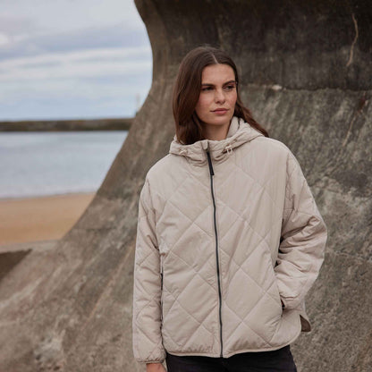Corlae Womens Oversized Shower Resistant Insulated Jacket - Warm Cloud