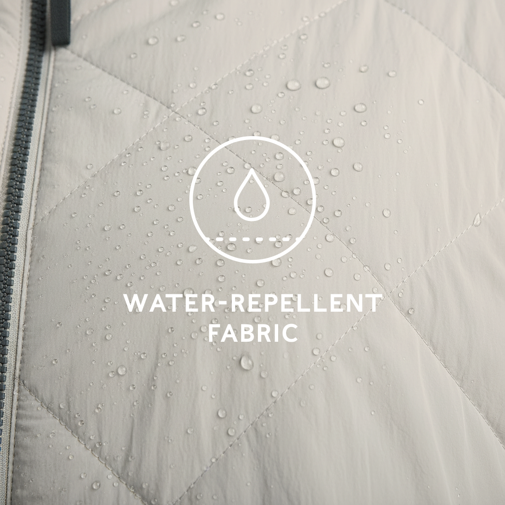 Corlae Womens Oversized Shower Resistant Insulated Jacket - Warm Cloud