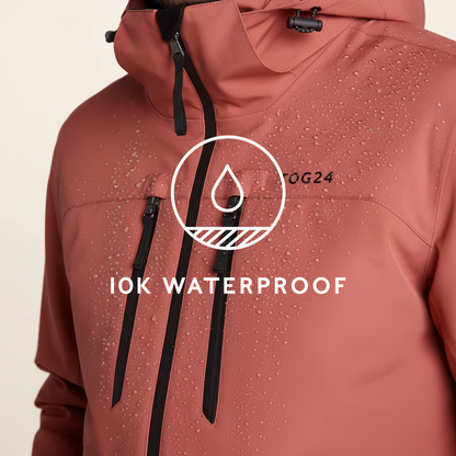 Denton Mens 3-in-1 Waterproof Jacket - Clay