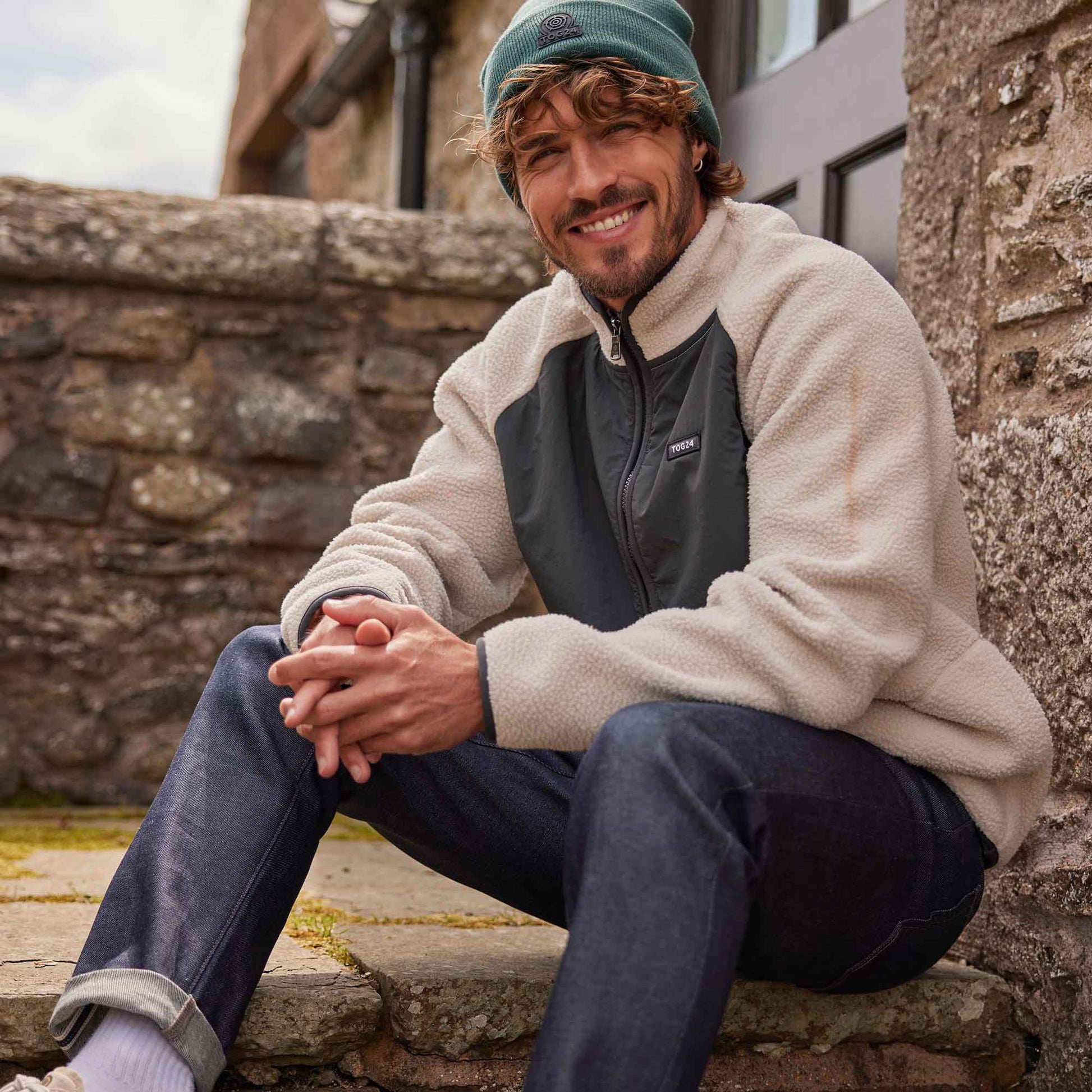 Eldon Mens Sherpa Fleece - Warm Cloud