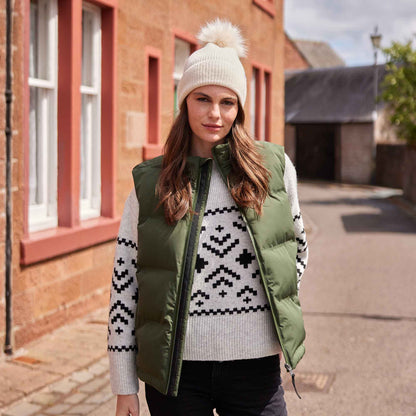 Elyna Womens Shower Resistant Insulated Gilet - Dark Green