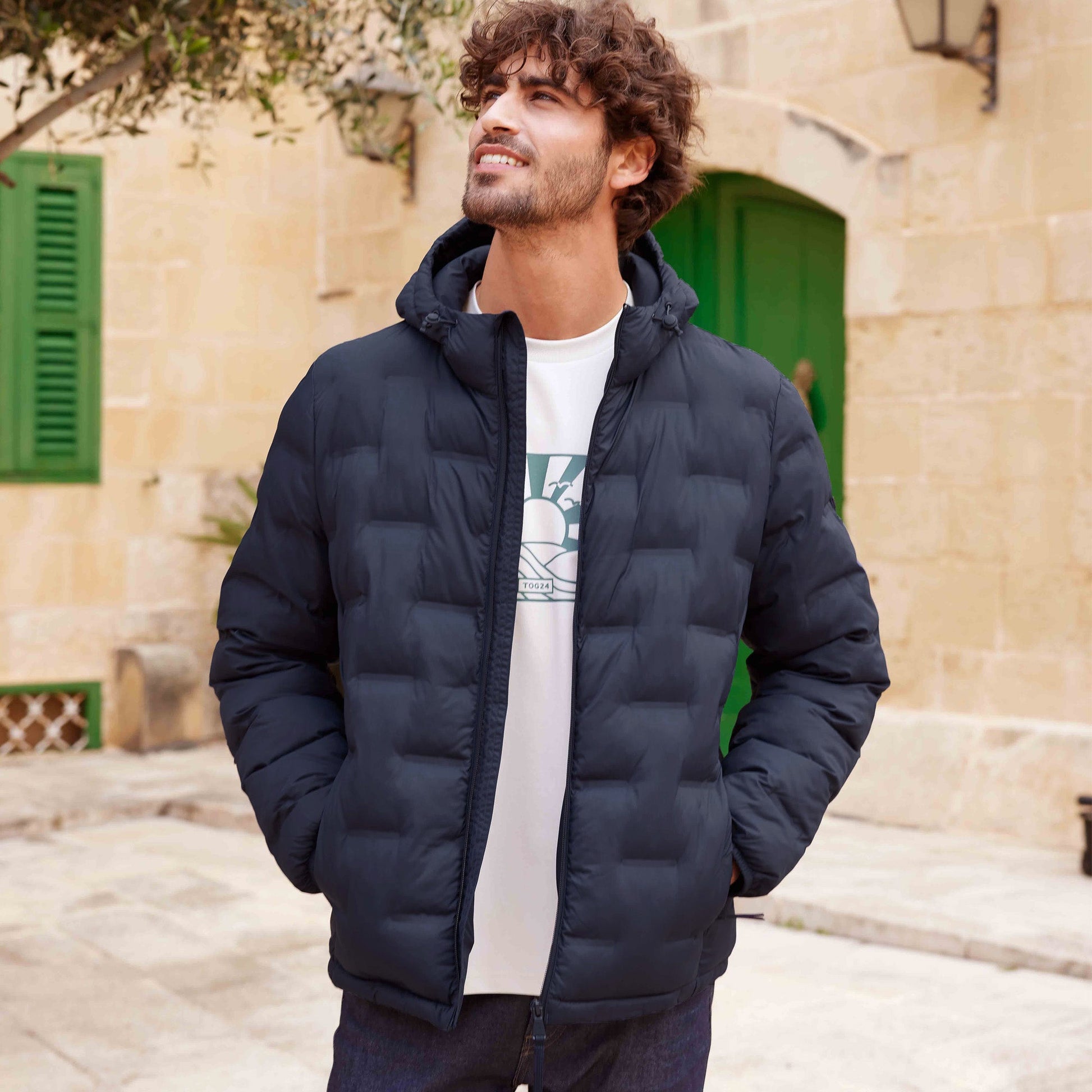 Fender Mens Shower Resistant Insulated Jacket - Dark Indigo
