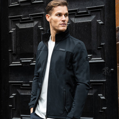 Feizor Mens Shower Resistant Softshell Jacket - Black