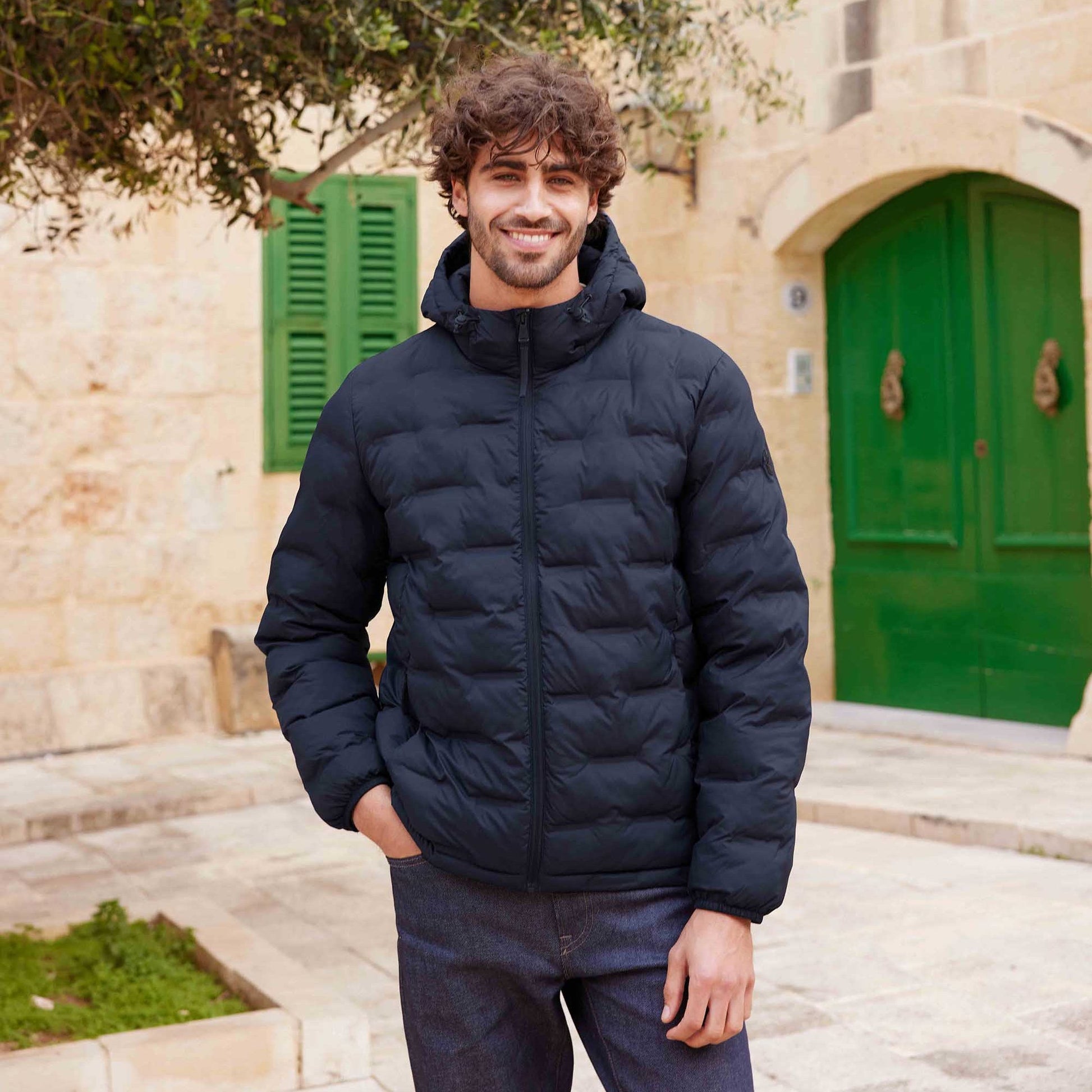 Fender Mens Shower Resistant Insulated Jacket - Dark Indigo