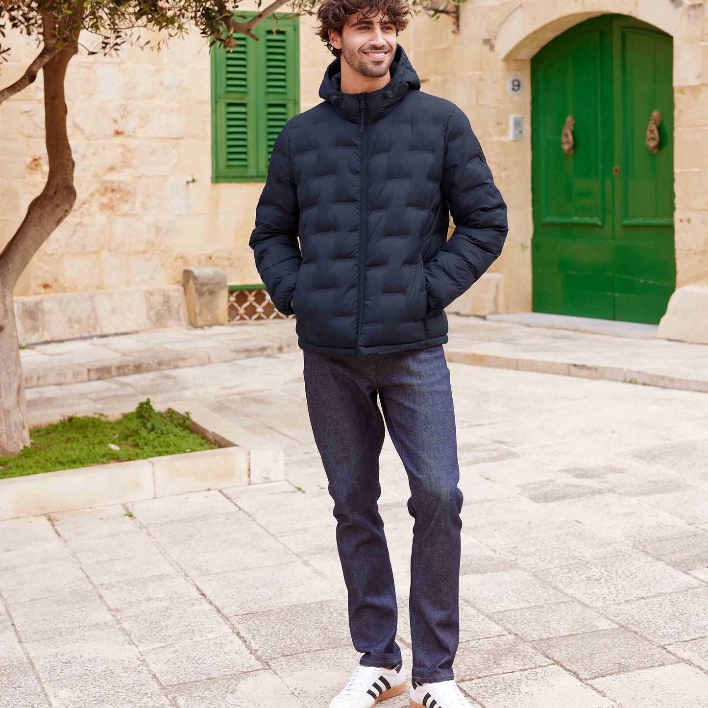 Fender Mens Shower Resistant Insulated Jacket - Dark Indigo
