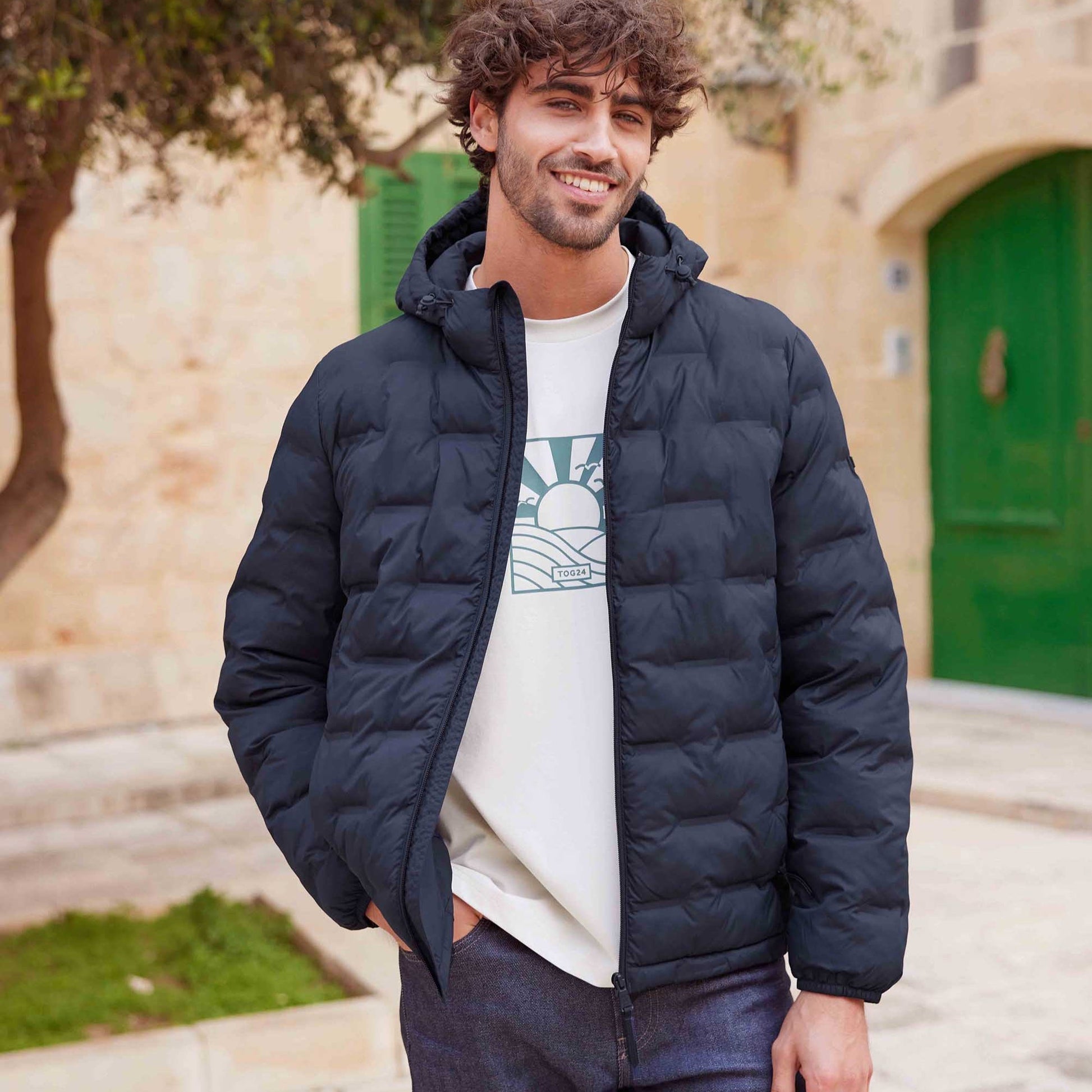 Fender Mens Shower Resistant Insulated Jacket - Dark Indigo