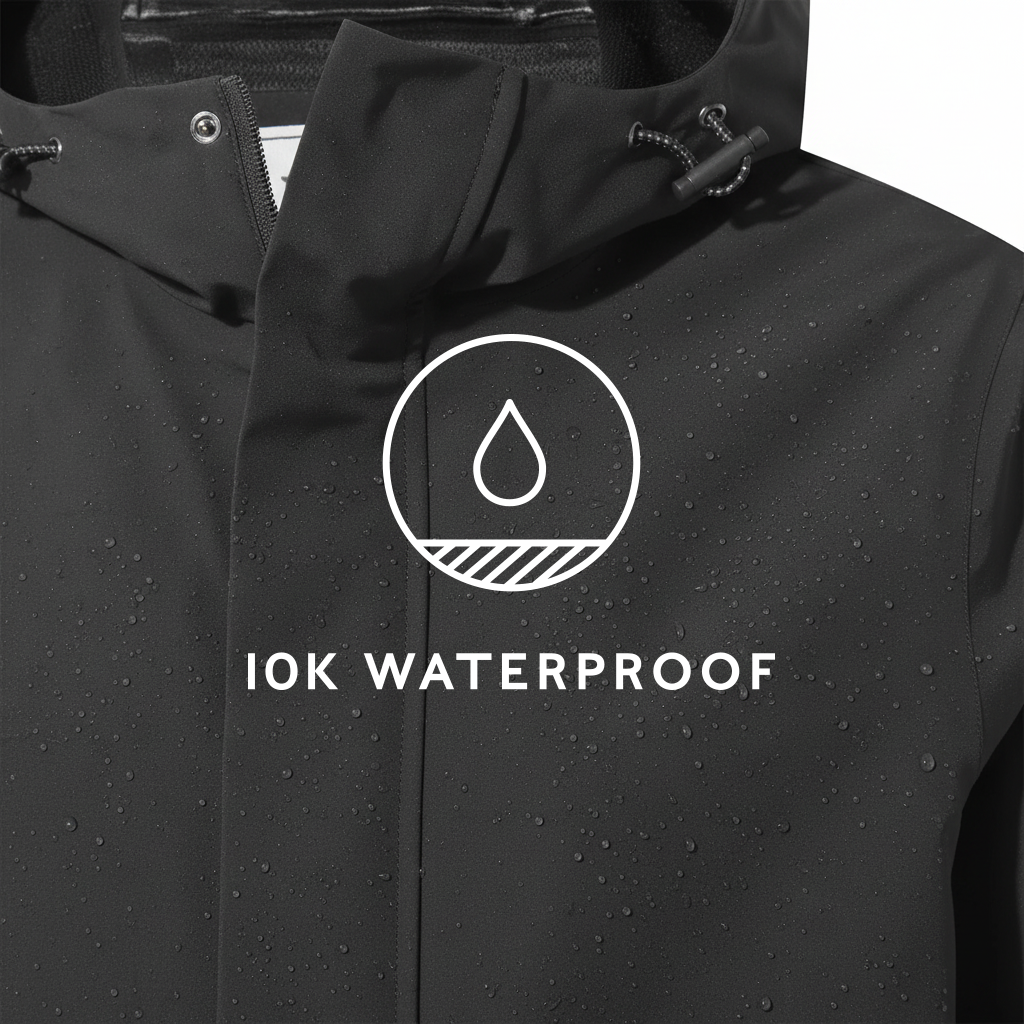 Flynn Mens Waterproof Jacket - Black