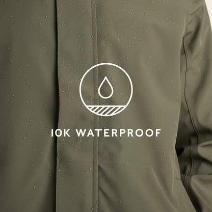 Flynn Mens Waterproof Jacket - Moss Green