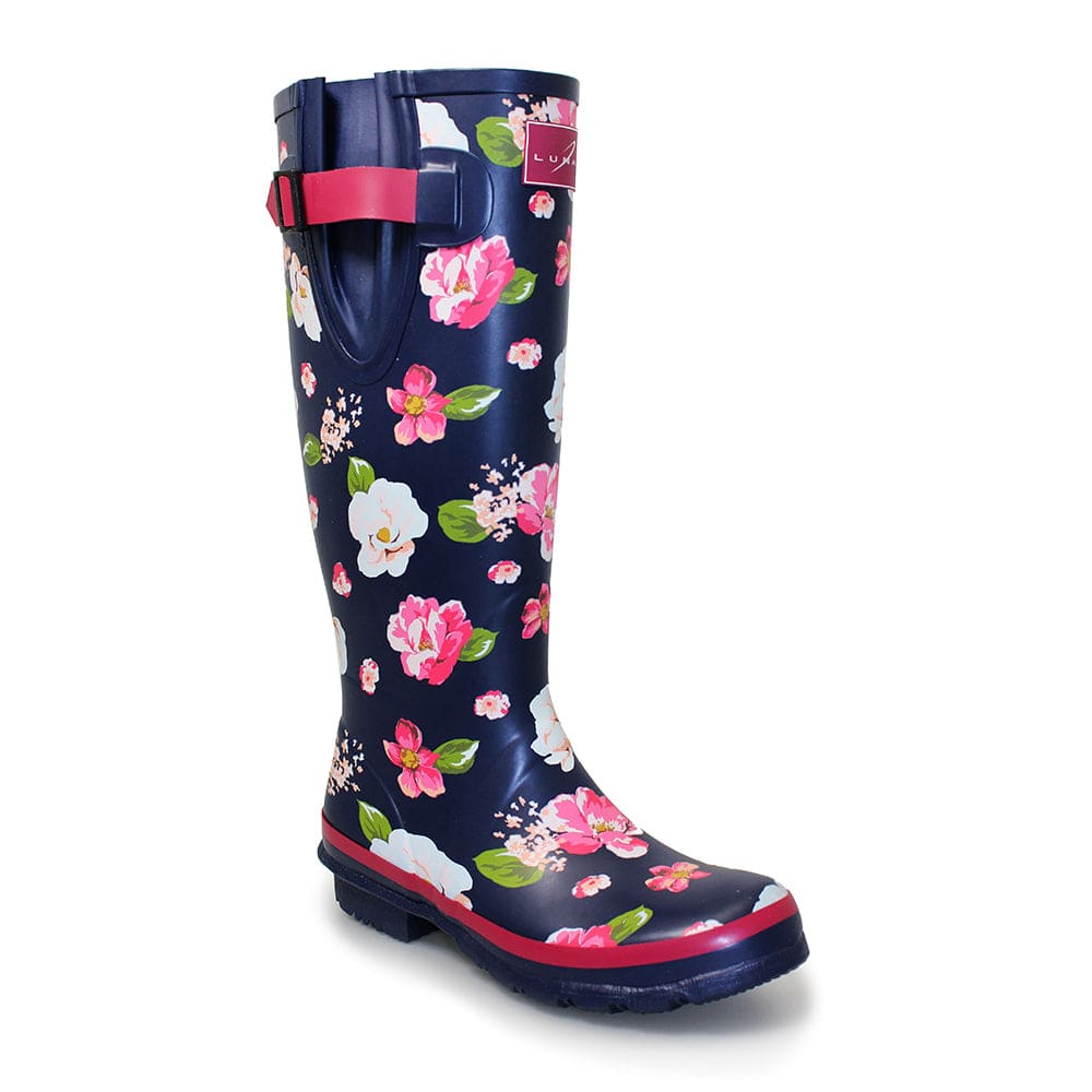 Lunar Floral Wellington - Blue