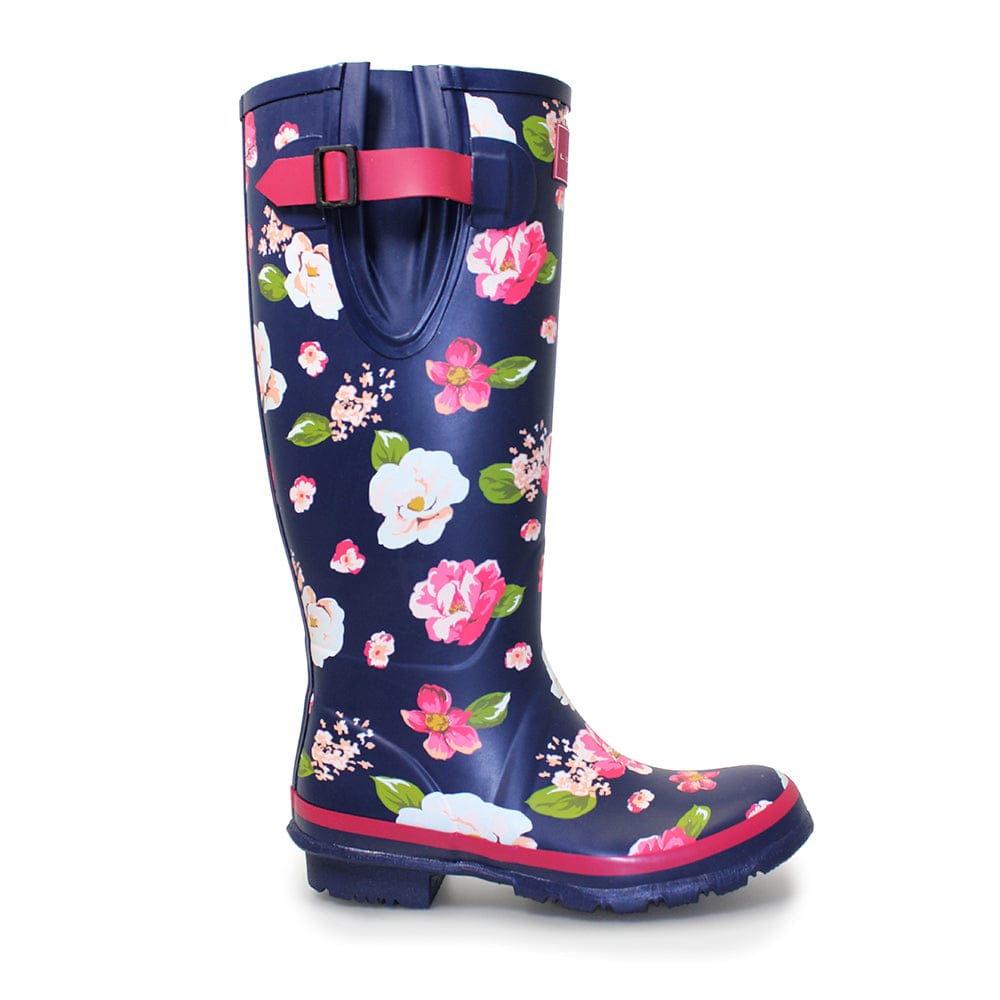Lunar Floral Wellington - Blue